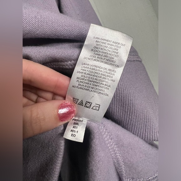 Champion Lavender Purple Mock Neck Crewneck Sweater - Picture 8 of 10